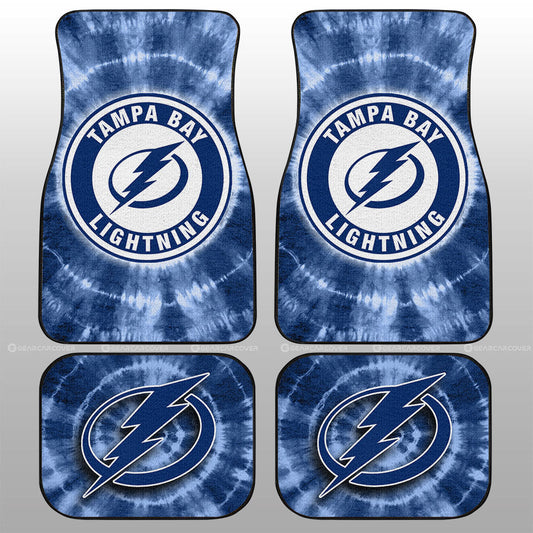 Tampa Bay Lightning Car Floor Mats Custom Tie Dye Car Accessories - Gearcarcover - 1