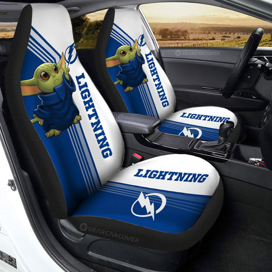 Tampa Bay Lightning Car Seat Covers Baby Yoda Car Accessories - Gearcarcover - 2