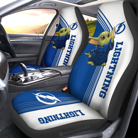 Tampa Bay Lightning Car Seat Covers Baby Yoda Car Accessories - Gearcarcover - 1