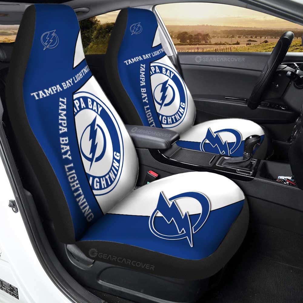 Tampa Bay Lightning Car Seat Covers Custom Car Accessories For Fans - Gearcarcover - 1