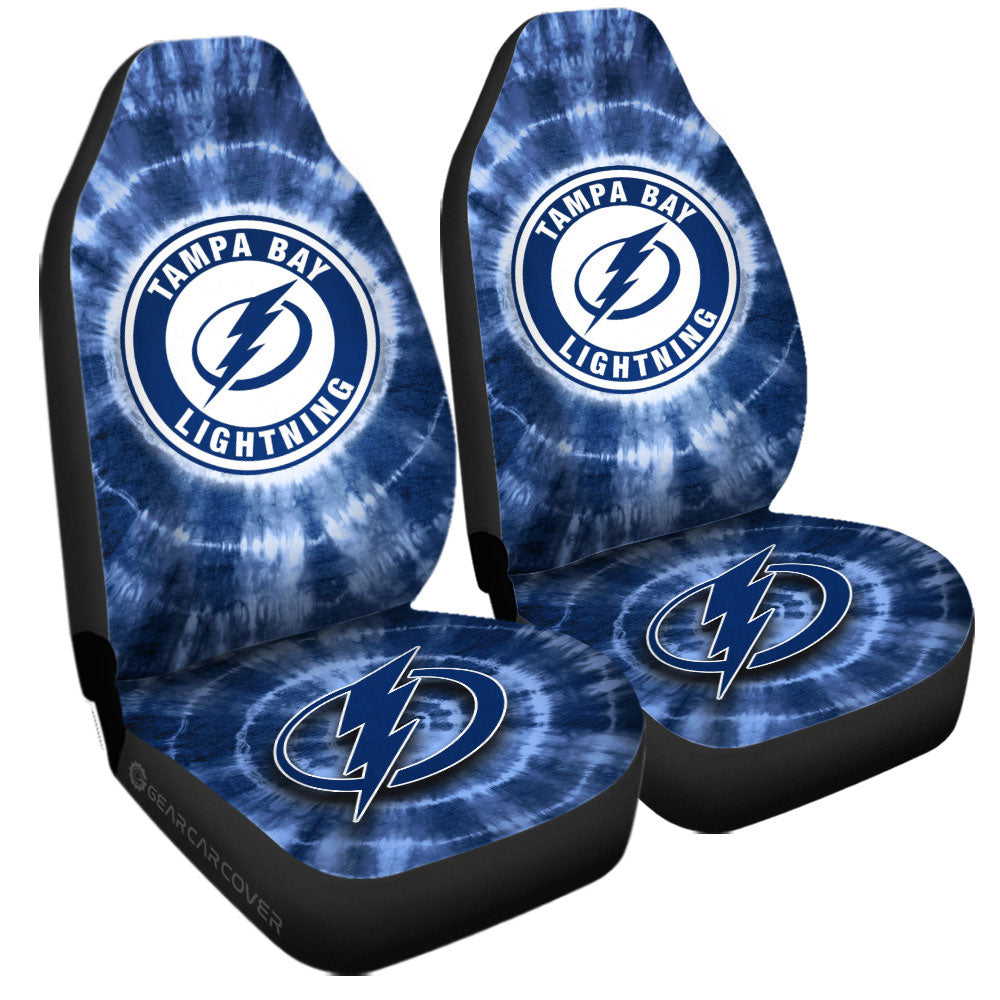 Tampa Bay Lightning Car Seat Covers Custom Tie Dye Car Accessories - Gearcarcover - 3