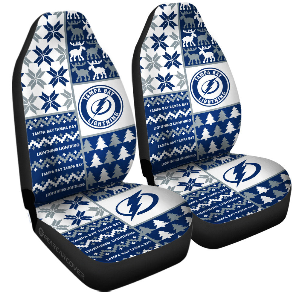Tampa Bay Lightning Car Seat Covers Custom Ugly Style Car Accessories - Gearcarcover - 3