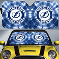 Tampa Bay Lightning Car Sunshade Custom Tie Dye Car Accessories - Gearcarcover - 1