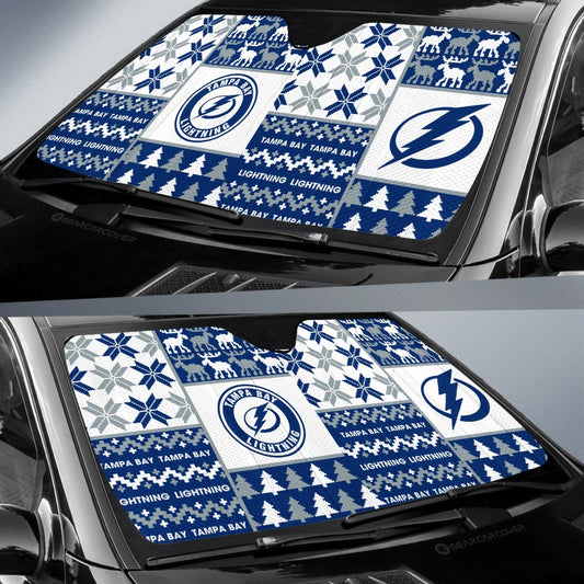 Tampa Bay Lightning Car Sunshade Custom Ugly Style Car Accessories - Gearcarcover - 2