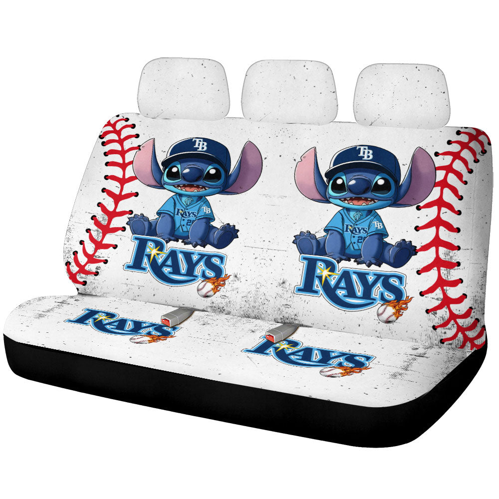 Tampa Bay Rays Car Back Seat Covers Stitch Theme Collection - Gearcarcover - 1