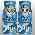 Tampa Bay Rays Car Floor Mats Skull Theme Collection - Gearcarcover - 1