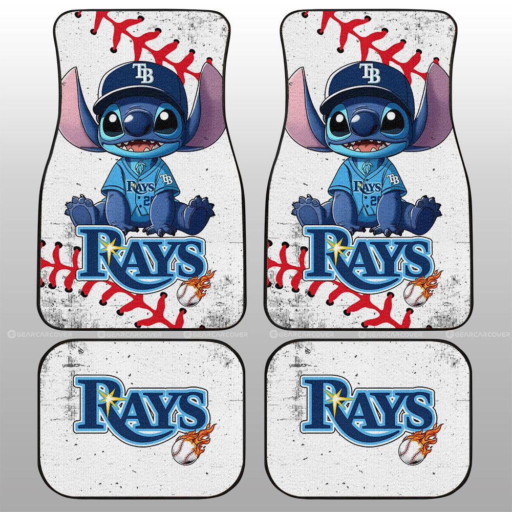 Tampa Bay Rays Car Floor Mats Stitch Theme Collection - Gearcarcover - 1