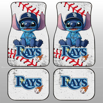 Tampa Bay Rays Car Floor Mats Stitch Theme Collection - Gearcarcover - 1