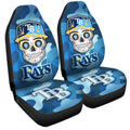 Tampa Bay Rays Car Seat Covers Skull Theme Collection - Gearcarcover - 3