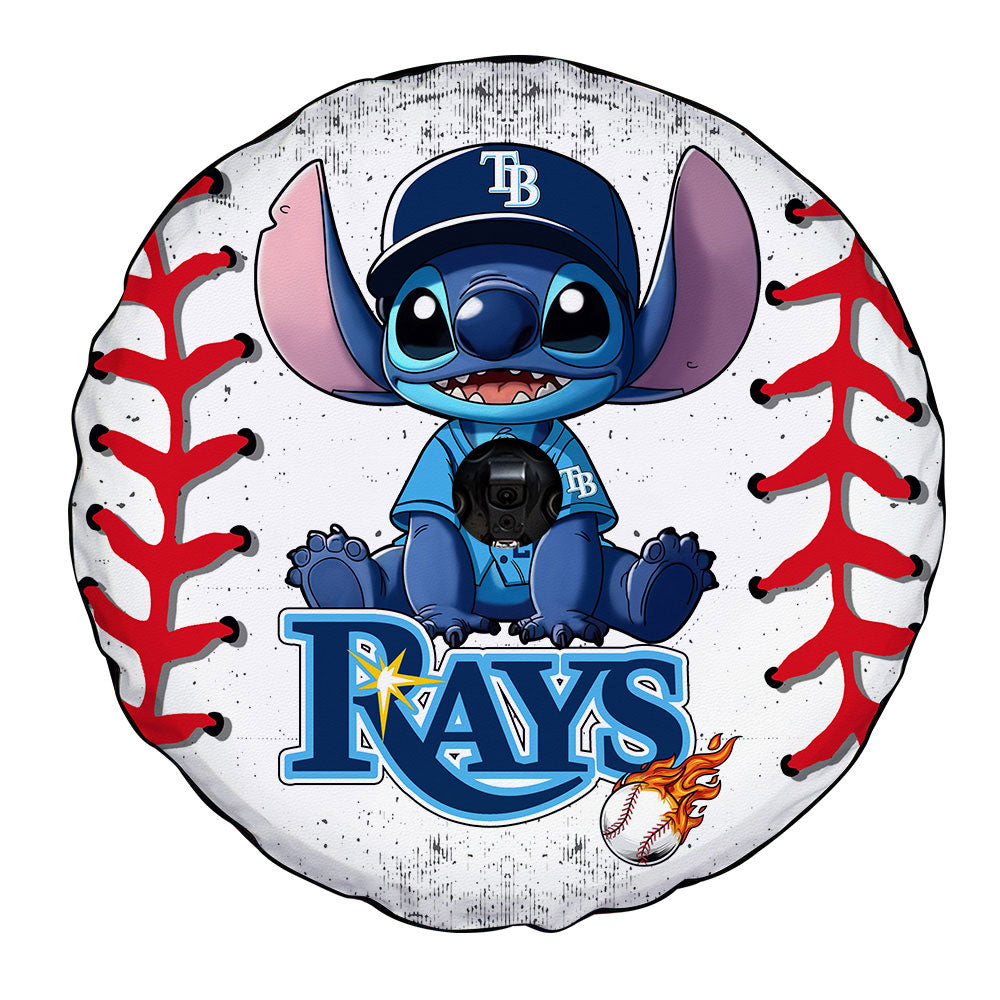 Tampa Bay Rays Spare Tire Covers Camera Hole Stitch Theme Collection - Gearcarcover - 4