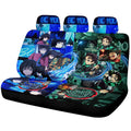 Tanjiro And Giyuu Car Back Seat Cover Custom - Gearcarcover - 1