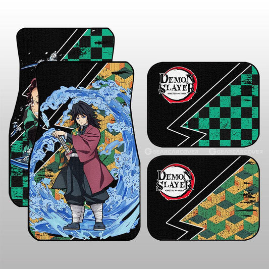 Tanjiro And Giyuu Car Floor Mats Custom Car Accessories - Gearcarcover - 2