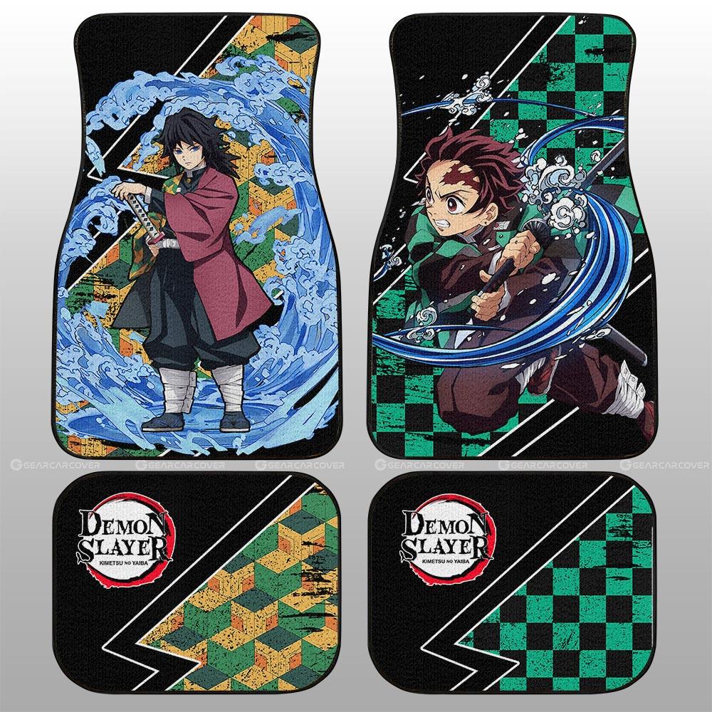 Tanjiro And Giyuu Car Floor Mats Custom Car Accessories - Gearcarcover - 1
