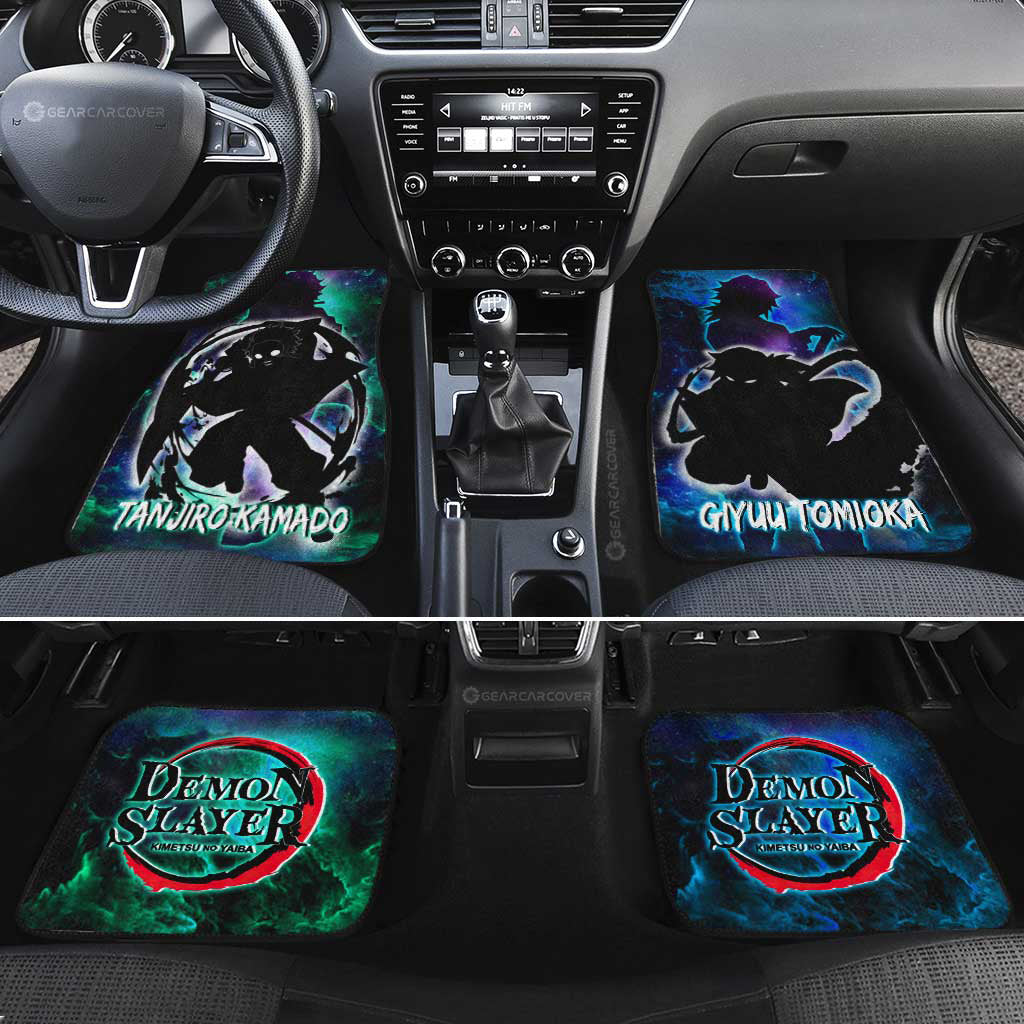 Tanjiro And Giyuu Car Floor Mats Custom - Gearcarcover - 2