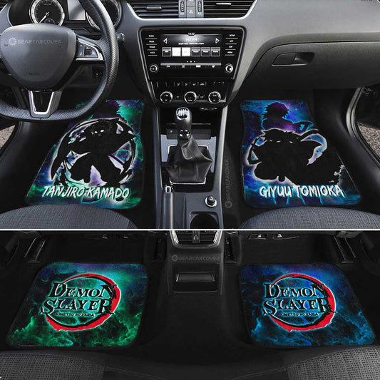 Tanjiro And Giyuu Car Floor Mats Custom - Gearcarcover - 2