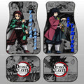 Tanjiro And Giyuu Car Floor Mats Custom Mix Mangas - Gearcarcover - 1