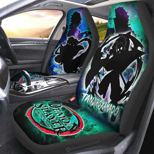 Tanjiro And Giyuu Car Seat Covers Custom - Gearcarcover - 2