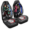 Tanjiro And Giyuu Car Seat Covers Custom Mix Mangas - Gearcarcover - 3