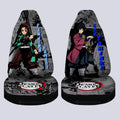 Tanjiro And Giyuu Car Seat Covers Custom Mix Mangas - Gearcarcover - 4