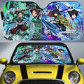 Tanjiro And Giyuu Car Sunshade Custom Car Accessories - Gearcarcover - 1
