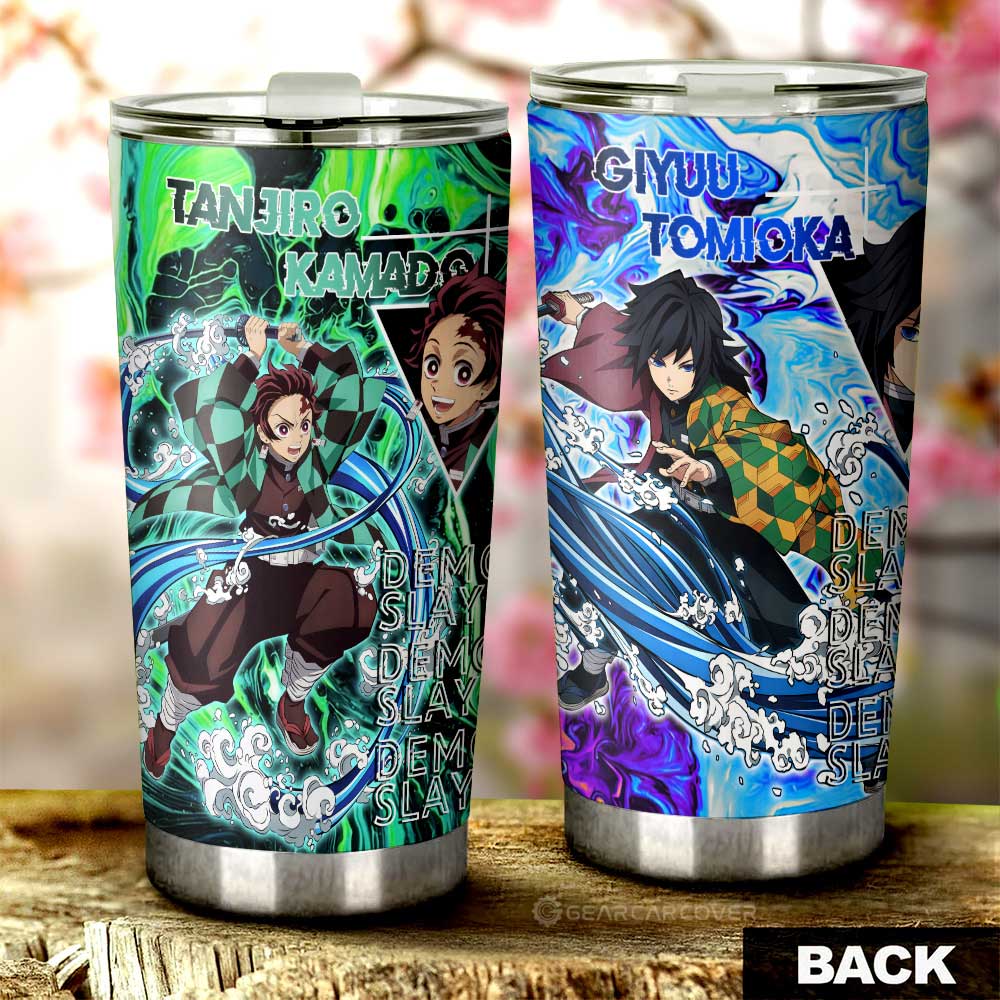 Tanjiro And Giyuu Tumbler Cup Custom Car Accessories - Gearcarcover - 3