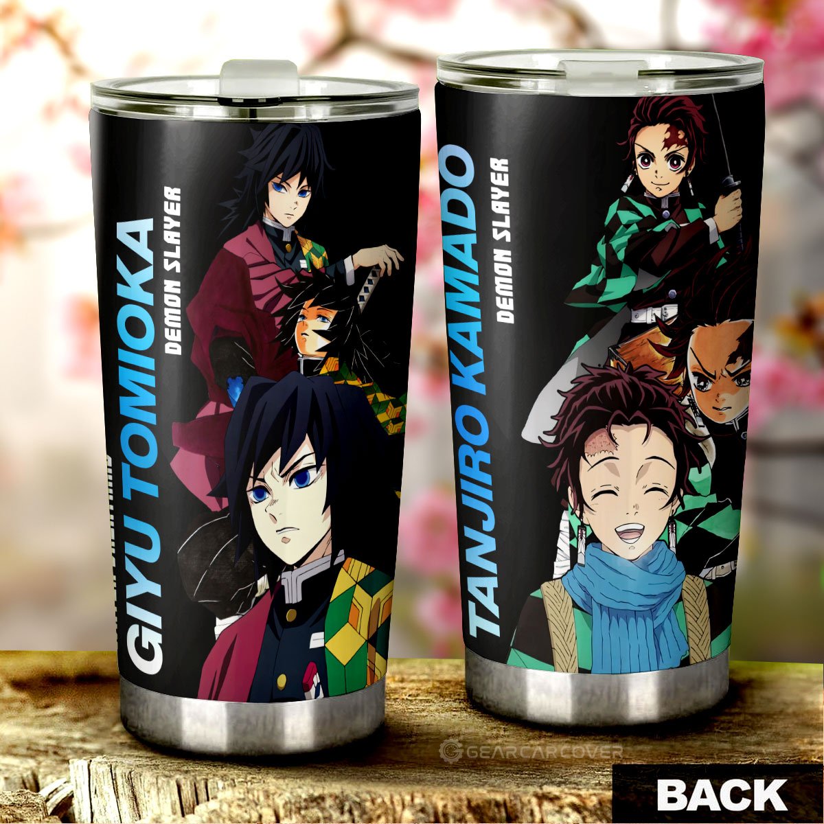 Tanjiro And Giyuu Tumbler Cup Custom - Gearcarcover - 1