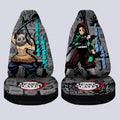 Tanjiro And Inosuke Car Seat Covers Custom Mix Mangas - Gearcarcover - 4