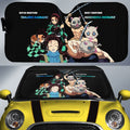 Tanjiro And Inosuke Car Sunshade Custom - Gearcarcover - 1