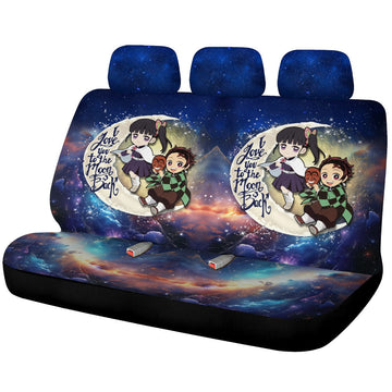 Tanjiro And Kanao Car Back Seat Covers Custom Car Accessories - Gearcarcover - 1