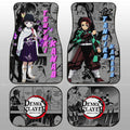 Tanjiro And Kanao Car Floor Mats Custom Mix Mangas - Gearcarcover - 1