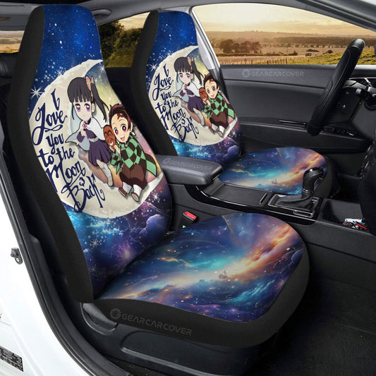 Tanjiro And Kanao Car Seat Covers Custom Car Accessories - Gearcarcover - 2