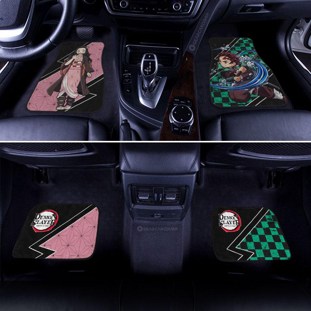 Tanjiro And Nezuko Car Floor Mats Custom Car Accessories - Gearcarcover - 3