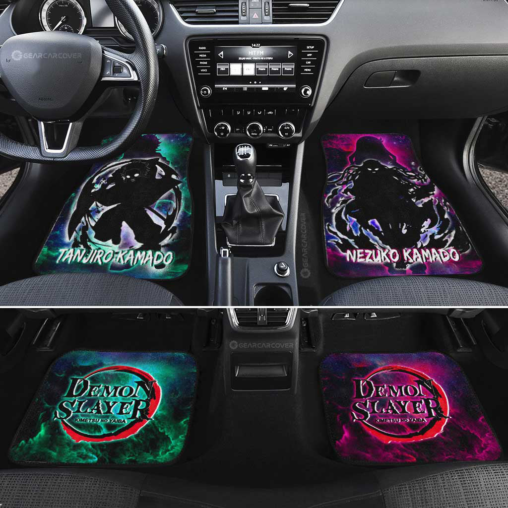 Tanjiro And Nezuko Car Floor Mats Custom - Gearcarcover - 2