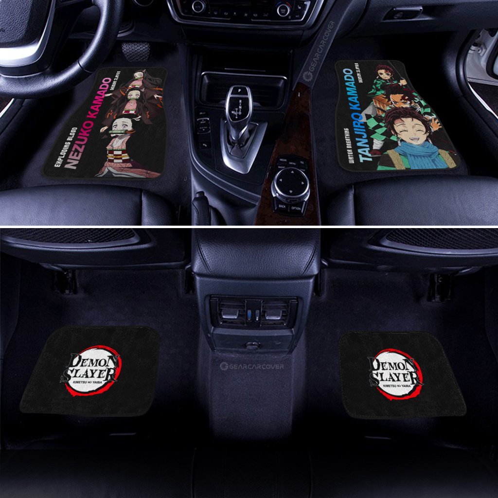 Tanjiro And Nezuko Car Floor Mats Custom - Gearcarcover - 3