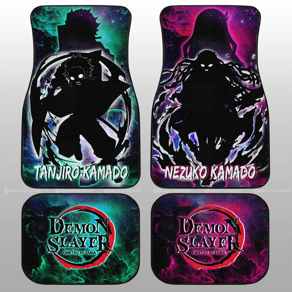 Tanjiro And Nezuko Car Floor Mats Custom - Gearcarcover - 1