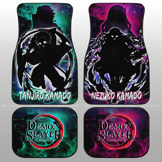 Tanjiro And Nezuko Car Floor Mats Custom - Gearcarcover - 1