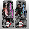 Tanjiro And Nezuko Car Floor Mats Custom Mix Mangas - Gearcarcover - 1