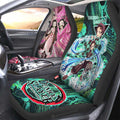 Tanjiro And Nezuko Car Seat Covers Custom Demon Slayer Anime Car Accessories - Gearcarcover - 1
