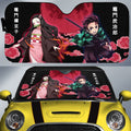 Tanjiro And Nezuko Car Sunshade Custom Car Accessories - Gearcarcover - 1