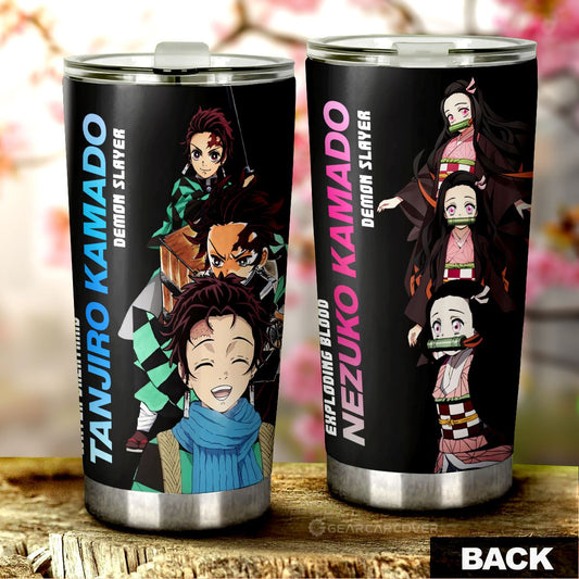 Tanjiro And Nezuko Tumbler Cup Custom - Gearcarcover - 1