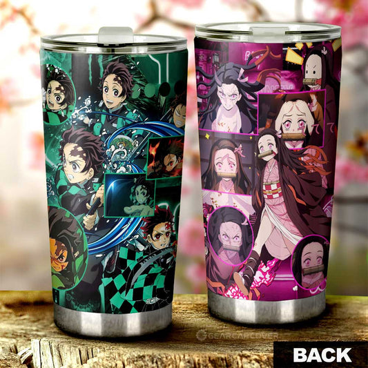 Tanjiro And Nezuko Tumbler Cup Custom - Gearcarcover - 1