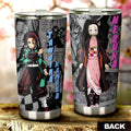 Tanjiro And Nezuko Tumbler Cup Custom Mix Mangas - Gearcarcover - 1