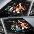 Tanjiro And Rengoku Car Sunshade Custom - Gearcarcover - 2