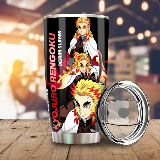 Tanjiro And Rengoku Tumbler Cup Custom - Gearcarcover - 2