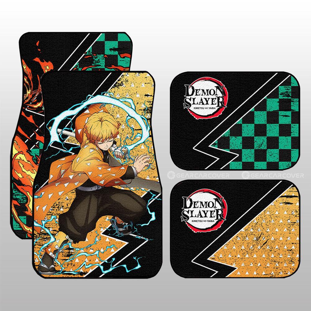 Tanjiro And Zenitsu Car Floor Mats Custom Car Accessories - Gearcarcover - 2
