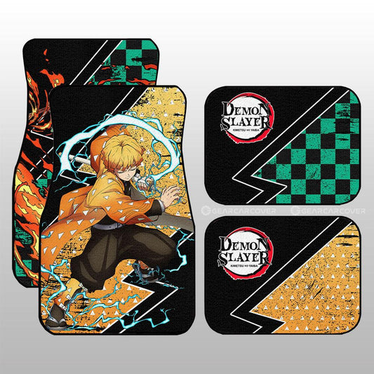 Tanjiro And Zenitsu Car Floor Mats Custom Car Accessories - Gearcarcover - 2