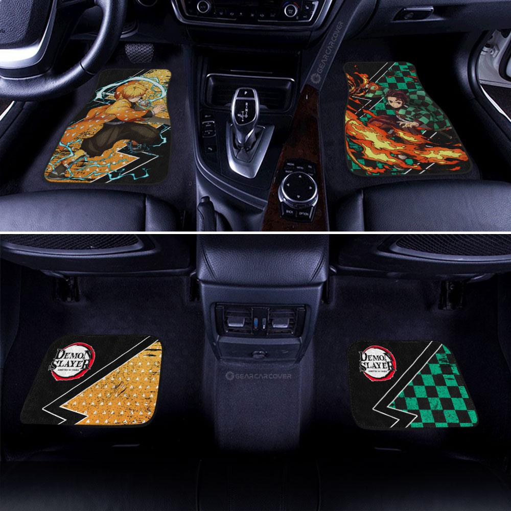 Tanjiro And Zenitsu Car Floor Mats Custom Car Accessories - Gearcarcover - 3