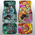 Tanjiro And Zenitsu Car Floor Mats Custom Car Accessories - Gearcarcover - 1