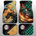Tanjiro And Zenitsu Car Floor Mats Custom Car Accessories - Gearcarcover - 1