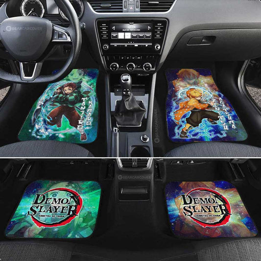 Tanjiro And Zenitsu Car Floor Mats Custom Characters Car Accessories - Gearcarcover - 2